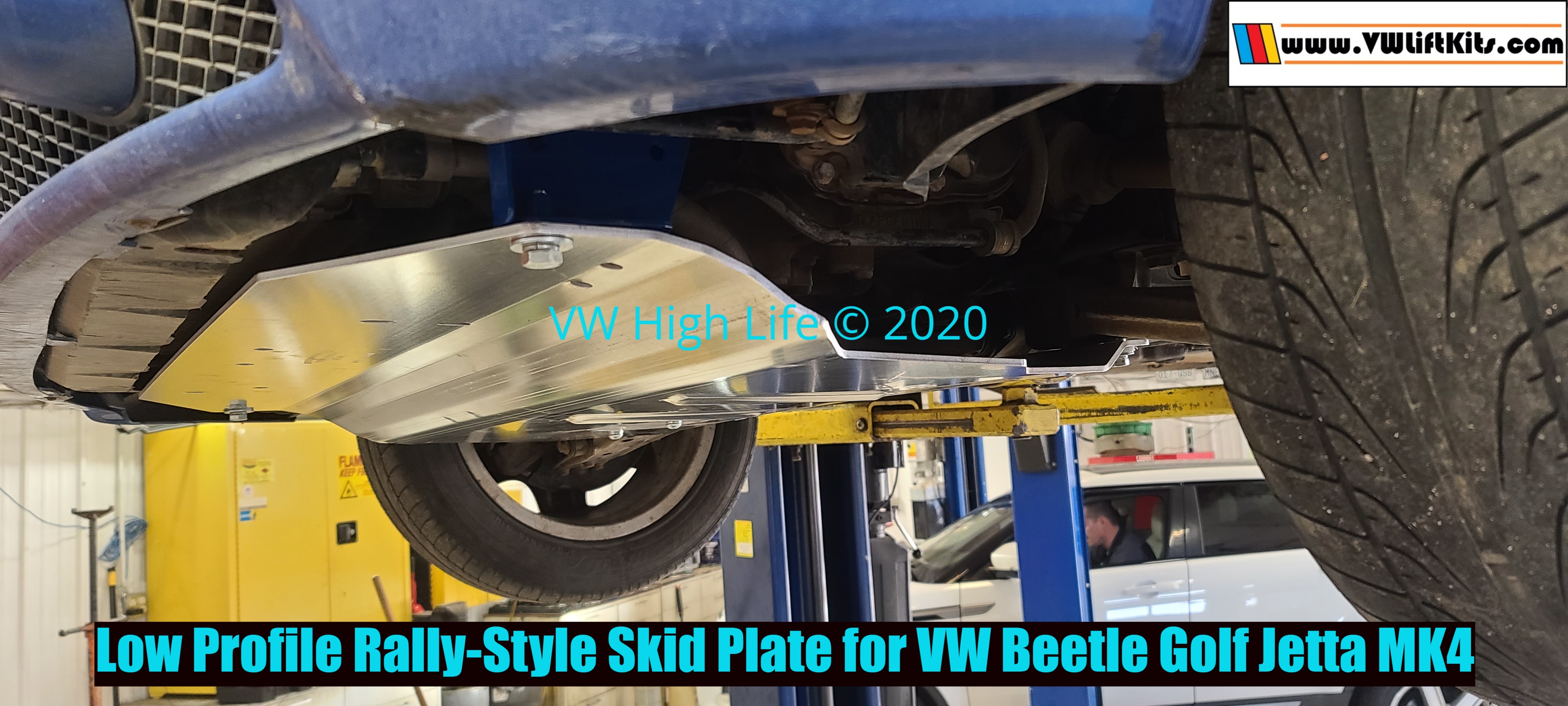 Low Profile Heavy Duty Rally-Style Skid Plate for VW Beetle Golf Jetta MK4. We ship worldwide!